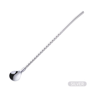 Unique Design Colorful Stainless Steel Sprial Pipette Spoon