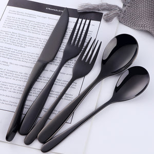 304 Stainless Steel Tableware Mirror Polish Rose Gold Flatware for Wedding Party Bar