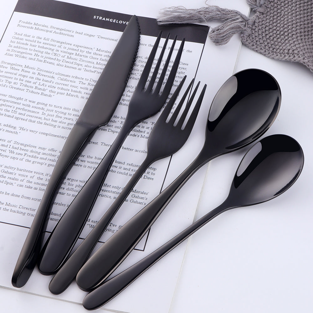 304 Stainless Steel Tableware Mirror Polish Rose Gold Flatware for Wedding Party Bar