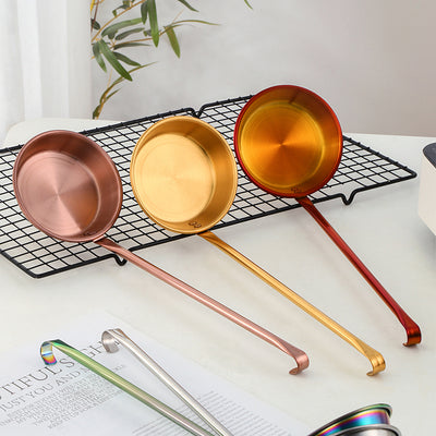 Kitchen Spatula Hot Pot Scoop Kitchen Utensil Timbale Spatula Flat Fried Spoon Frying Pastry Spoon Hot Pot Fat Spoon