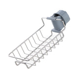 Stainless Steel Sponge Holder for Kitchen Sink Hanging Drain Rack, Soap, Brush, Towel Storage Rack Faucet Storage Rack