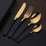 Bulk Sale Buyer Star Tableware Sets 304 Stainless Steel Black Gold Colorful