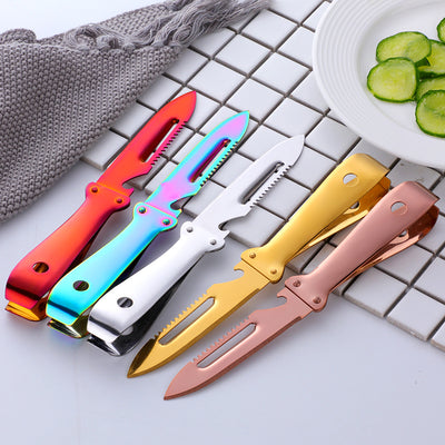Multifunctional Fruit Peeling Knife with  Kitchen Household Sharp Stainless Steel Fruit and Vegetable Fruit Slicing Knife
