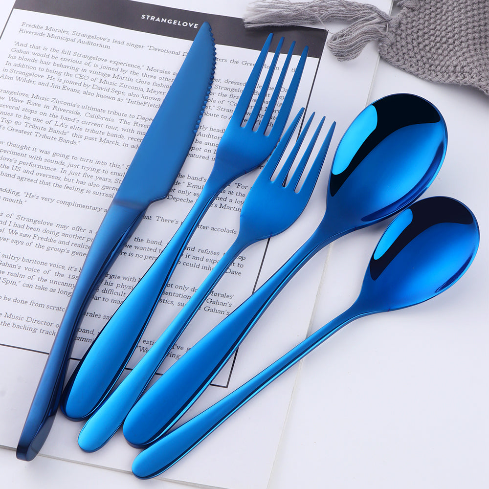 304 Stainless Steel Tableware Mirror Polish Rose Gold Flatware for Wedding Party Bar