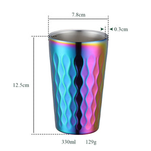 Custom Logo Drinking Heat Bottle Water Cup Scald Proof Stainless Steel Coffee Mug