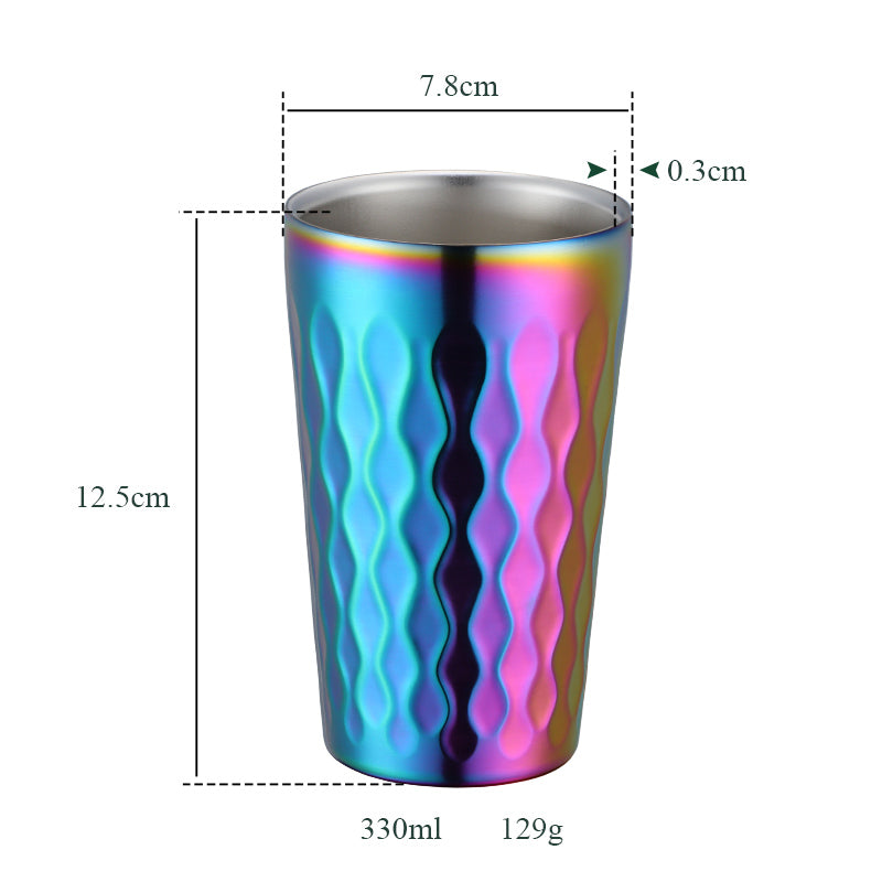 Custom Logo Drinking Heat Bottle Water Cup Scald Proof Stainless Steel Coffee Mug