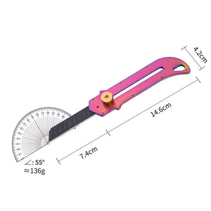Mutipurpose Utility Knife Stainless Steel Retractable Box Cutter Safety Lock Design