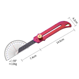 Mutipurpose Utility Knife Stainless Steel Retractable Box Cutter Safety Lock Design