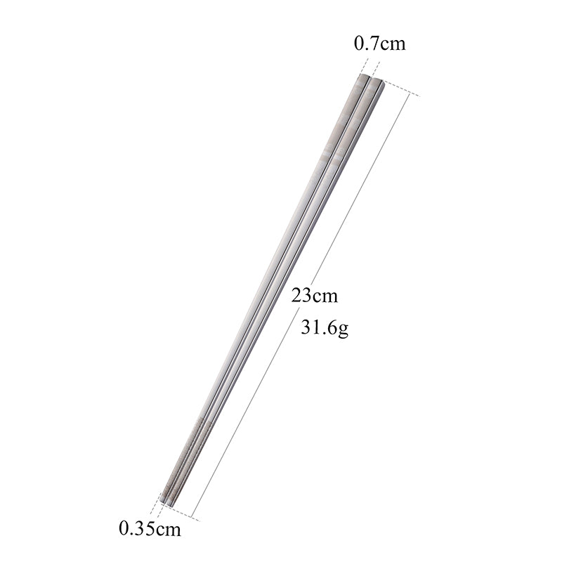 Chopsticks Reusable Lucky Design Gift Set Hand-made Stainless Steel Chopsticks