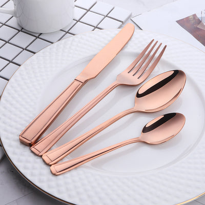 304 Stainless Steel Metal Dinnerware Silver Cutlery Restaurant Wedding