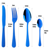 Buyer Star Bulk Sale 304 Stainless Steel Blue Color Cutlery for Wedding Party