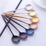 Buyer Star Bulk Sale Colorful Tea Spoon Mirror Polish Tableware Hotel Wine Bar