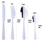 Buyer Star Wholesale Cheap Price 304 Stainless Steel Metal Dinnerware Silver Cutlery Sets