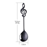 Stainless Steel Coffee Tea Spoon Music Symbols Spoon