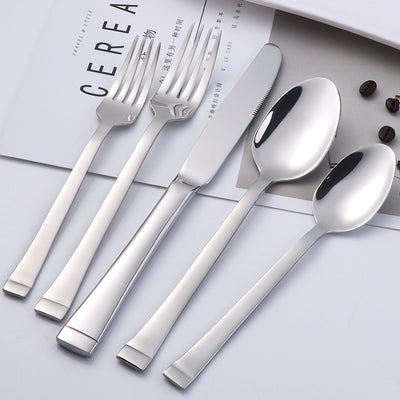 Buyer Star Silverware Set with Knives Forks Stainless Steel for Wedding Restaurant