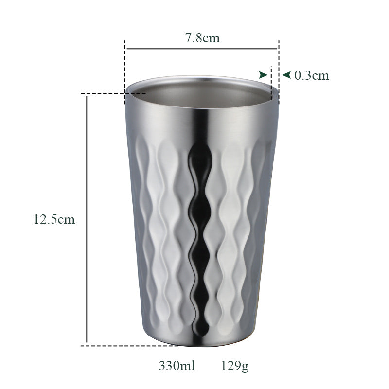 Custom Logo Drinking Heat Bottle Water Cup Scald Proof Stainless Steel Coffee Mug