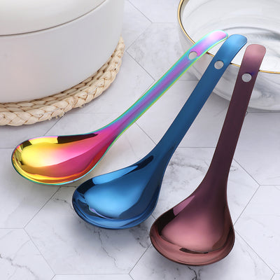 High quality Stainless Steel Big Size Serving Spoons Soup Porridge Spoon