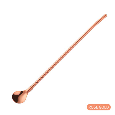 Unique Design Colorful Stainless Steel Sprial Pipette Spoon