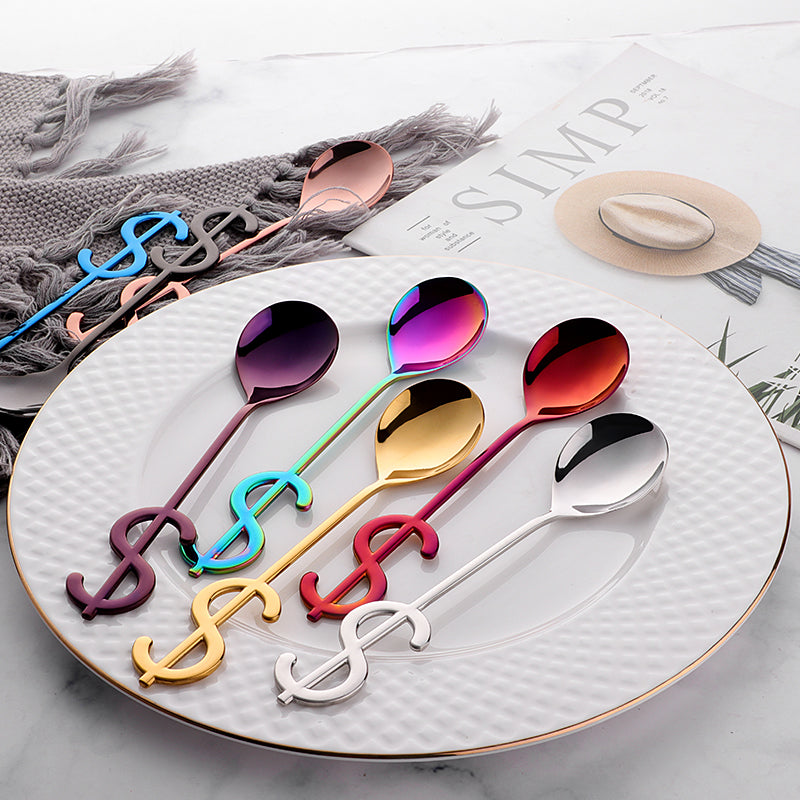 High Quality Creative USD Stainless Steel 304 Ice Cream Tea Coffee Spoons