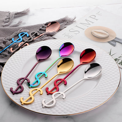 High Quality Creative USD Stainless Steel 304 Ice Cream Tea Coffee Spoons