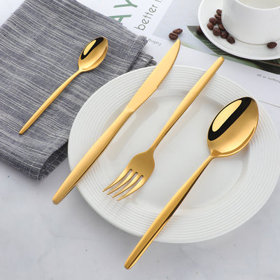 Buyer Star Stylus Tableware Sets Gold Mirror Polish for Wedding Restaurant