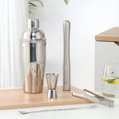 Buyer Star Bar Tool Set Gold Stainless Steel Home Bartending Kit and Martini Cocktail Shaker Set