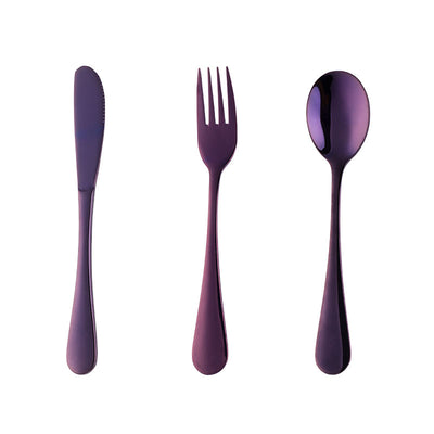 Buyer Star Wholesale Children Tableware Knife Fork Spoon Silver Cutlery Sets