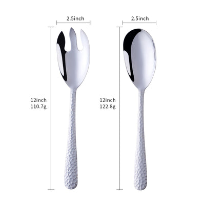 Buyer Star Snake Skin Design Long Salad Spoon Fork 2Pcs Tableware Sets 304 Stainless