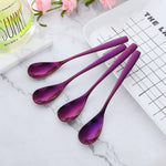 Exquisite Coffee Spoon Smooth Edge European Style Have More Color to Choose