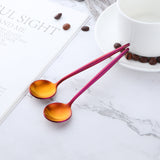 Buyer Star Bulk Sale Colorful Tea Spoon Mirror Polish Tableware Hotel Wine Bar