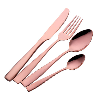 Amazon Hot Sale Cutlery Set Mirror Polished for Restaurant