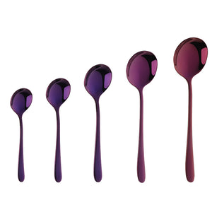 ODM/OEM Popular Custom Mini Long Handled Stainless Steel Rose Gold Coffee Spoon Metal Dessert Tea Spoon