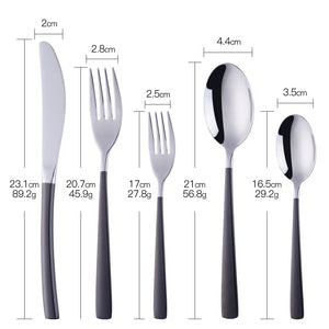 Accept OEM ODM Tableware Set Rainbow Color cutlery for Party