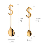 High Quality Creative USD Stainless Steel 304 Ice Cream Tea Coffee Spoons