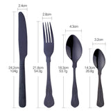 Bulk Sale Wholesale Dinnerware Black Cutlery 304 Stainless Steel