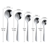 New Design Fish Tail Spoon 304 Stainless Steel Metal Cutlery Mirror Polished