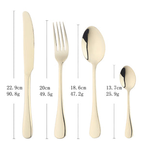 Factory Wholesale Best Price 304 Stainless Steel Tableware Hotel Cutlery Set European Court Style Dinnerware