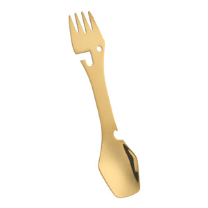 Outdoor multifunctional spoon Bottle opener, fork and knife, Outdoor tableware for camping trip, Field survival tools