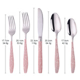 Buyer Star Wholesale Stainless Steel Pink Cutlery Set Western Modern Design Tableware