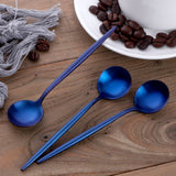 Buyer Star Bulk Sale Colorful Tea Spoon Mirror Polish Tableware Hotel Wine Bar