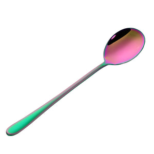 Buyer Star Dinner Spoon 6-Piece Colorful Long Handle Dessert Tea Coffee Spoon