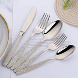 Accept Custom Logo Stainless Steel Wheat Cutlery for Wedding Banquet Tableware