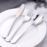 Buyer Star Wholesale Children Tableware Knife Fork Spoon Silver Cutlery Sets