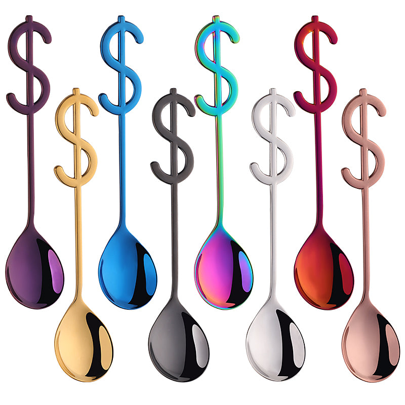 High Quality Creative USD Stainless Steel 304 Ice Cream Tea Coffee Spoons
