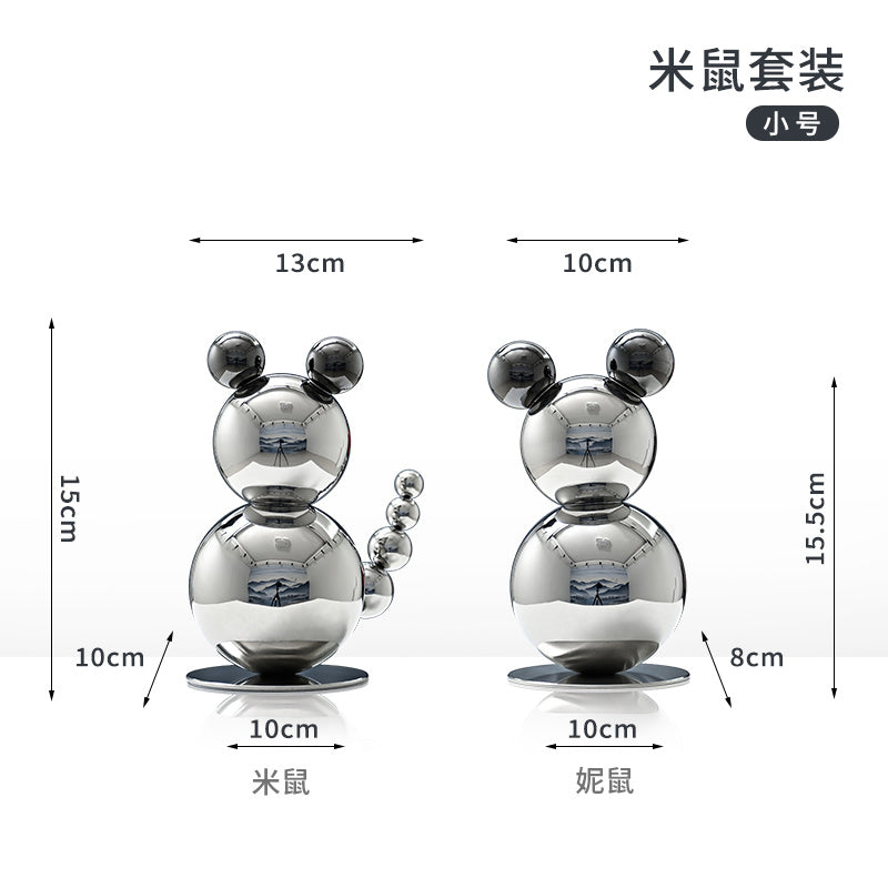 Cute Mouse Sculpture for Living Room Decor, Birthday Party Supplies Gift for Home Decoration