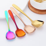 Buyer Star Bulk Hot Sale Popular Tableware Spoon Rainbow Color Mirror Polishing