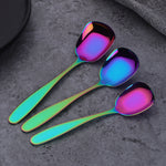 Buyer Star Bulk Hot Sale Popular Tableware Spoon Rainbow Color Mirror Polishing