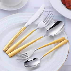 Accept OEM ODM Tableware Set Rainbow Color cutlery for Party