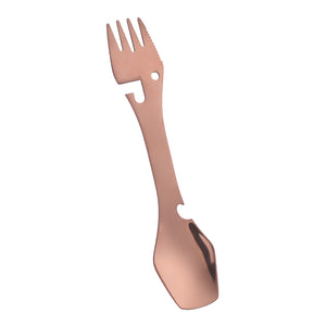 Outdoor multifunctional spoon Bottle opener, fork and knife, Outdoor tableware for camping trip, Field survival tools