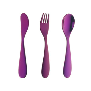 Toddler Kids Silverware Flatware Set, Preschooler Eating Utensils, Spoons Forks Butter Knives, Dishwasher Safe